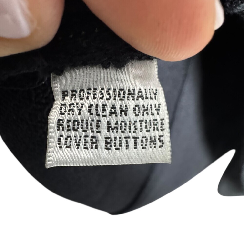 St. John Evening Santana Knit Suit Jacket Skirt Black Gold Frog Closure size 10 - Picture 12 of 14